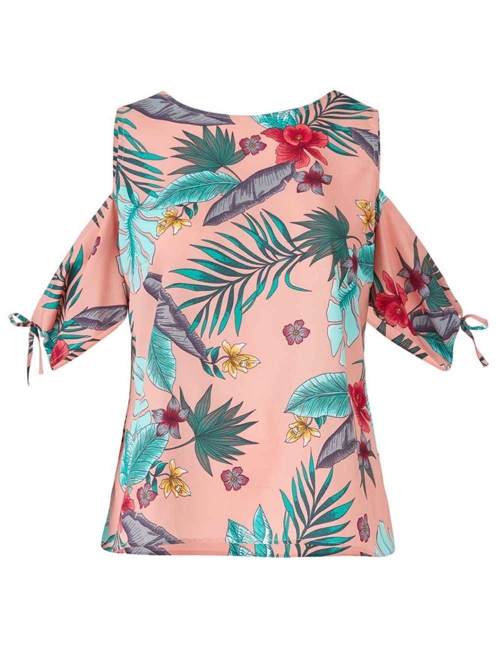 JUNAROSE PINK FLORAL OFF THE SHOULDER TOP